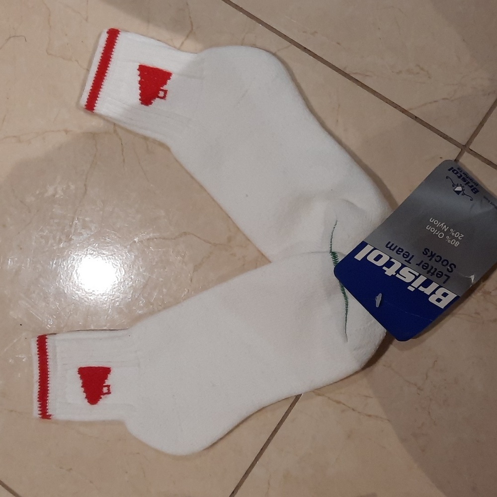 OFFICIAL AUTHENTIC BRISTOL CHEERLEADING SOCKS MEGAPHONE 📣 women's 7-9